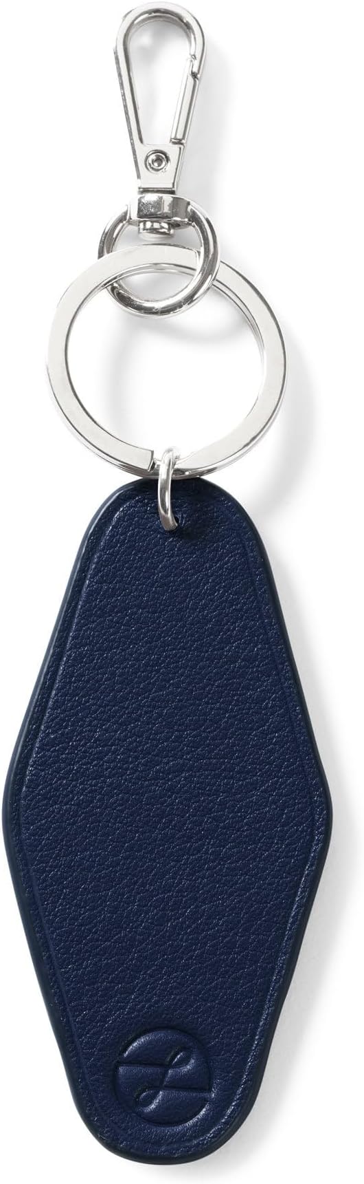 Leatherology Rectangle Keychain Leather Keychain with Metal Keyring & Clip, Classic Key Holder for House or Car Keys, Durable Valet Keychain Accessory