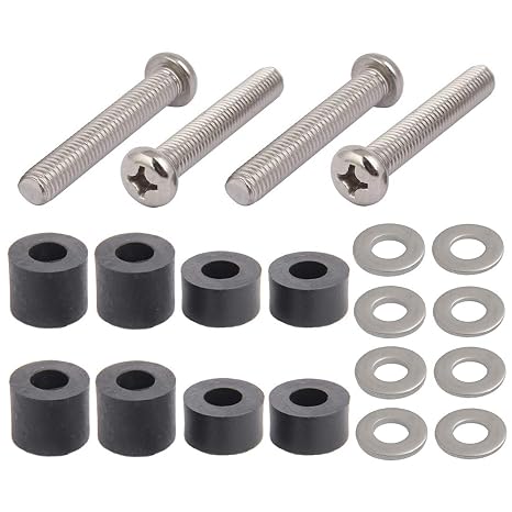 M8 Screws for Samsung TV Wall Mount 304 Stainless Steel M8 x 45mm TV Mounting Bolts Screws for Samsung TV with 25mm Long Spacers
