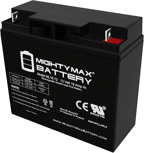 Mighty Max Battery 12V 18AH SLA Replacement Battery for Powerland 10000 WATT Generator