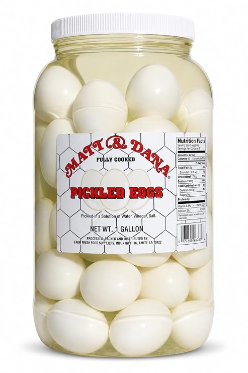 Pickled White Eggs - Gallon