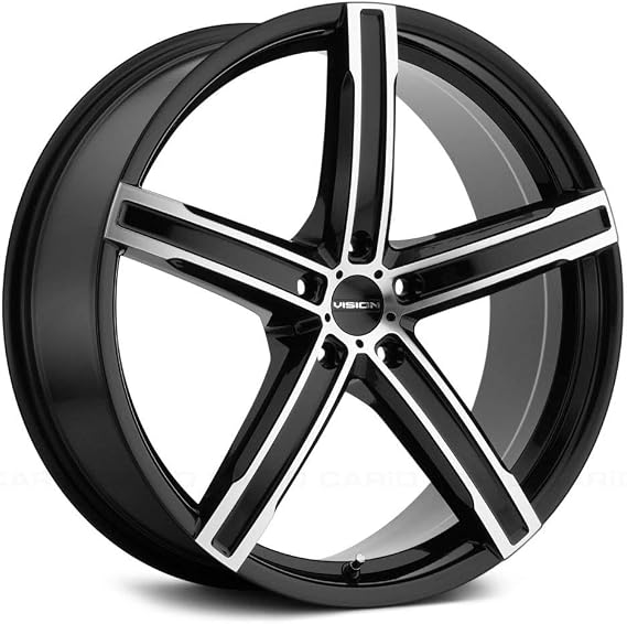 Vision 469 BOOST Custom Wheel - 17x8, 38 Offset, 5x112 Bolt Pattern, 73.1mm Hub - Gloss Black with Machined Face Rim