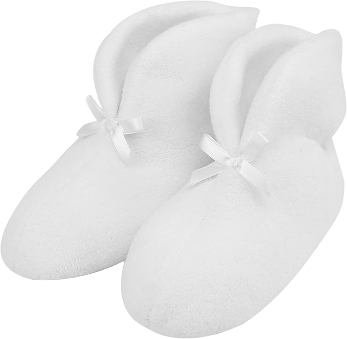 Slipper Boots for Women Non-Slip Warm Plush Lining House Shoes Coral Velvet Indoor Winter Bootie Slippers