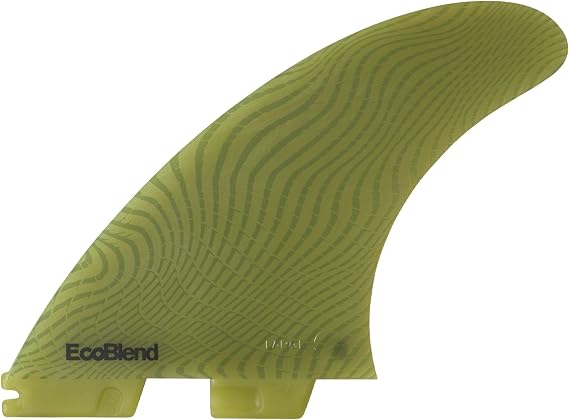 FCS II Carver Neo Glass Eco Tri Fin Set Beginner to Intermediate Surf Fins for FCS II System, Durable Eco Bio-Resin Construction with Smooth Carving Performance (Medium or Large)