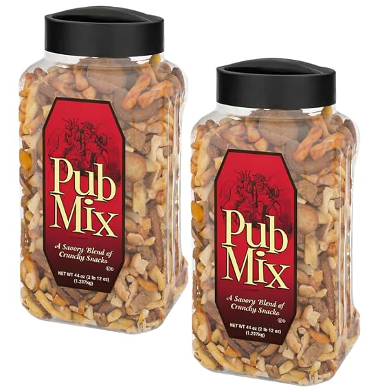 Savory and crunchy Pub Mix snacks, 44 Ounces (2 Pack, savory & crunchy)