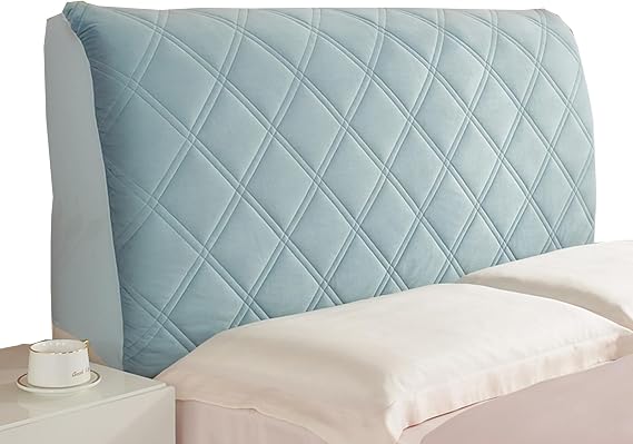 Headboard Cover for King Size Queen Full Size Thick Suede Headboard Slipcover Bed Frame Cover Cushion for Bedroom Easy Install Machine Washable,A,160cm(63in)