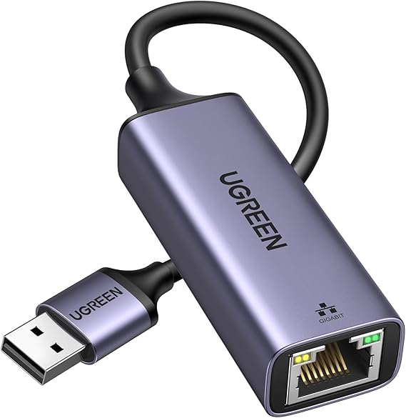 UGREEN USB to Ethernet Adapter, Plug and Play 1Gbps Aluminium Adapter | Gigabit RJ45 to USB 3.0 Network Dongle, Compatible with Nintendo Switch, Laptop, MacBook, Surface Pro, Windows