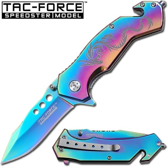 Ao Titanium Rainbow Dragon Rescue Knife