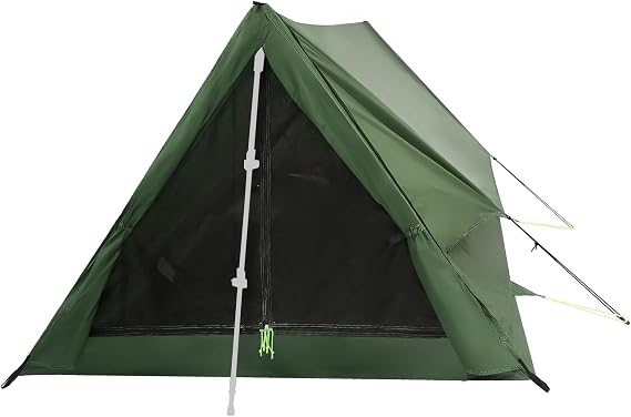 2 Person Trekking Pole Tent for Backpacking, Waterproof A-Frame (NO Poles) | Enhance Ventilation, Two Person Tent, Waterproof, Lightweight, 2 Man Camping Tent, Hiking Scout Gear, Poles NOT Included