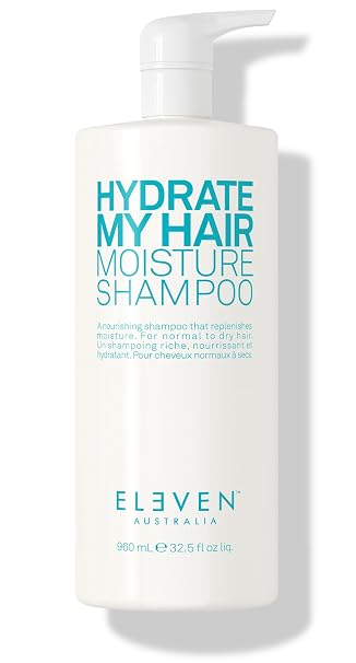 ELEVEN AUSTRALIA Hydrate My Hair Shampoo, Moisturizing | Color-Safe, Anti-Frizz, Nourishing Formula for Women & Men, Protects Against Heat & Environmental Damage