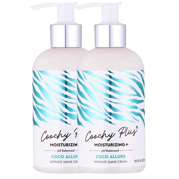 Coochy Plus Coco Allure Intimate Shave Cream Razor Bump Ingrown Hair Care