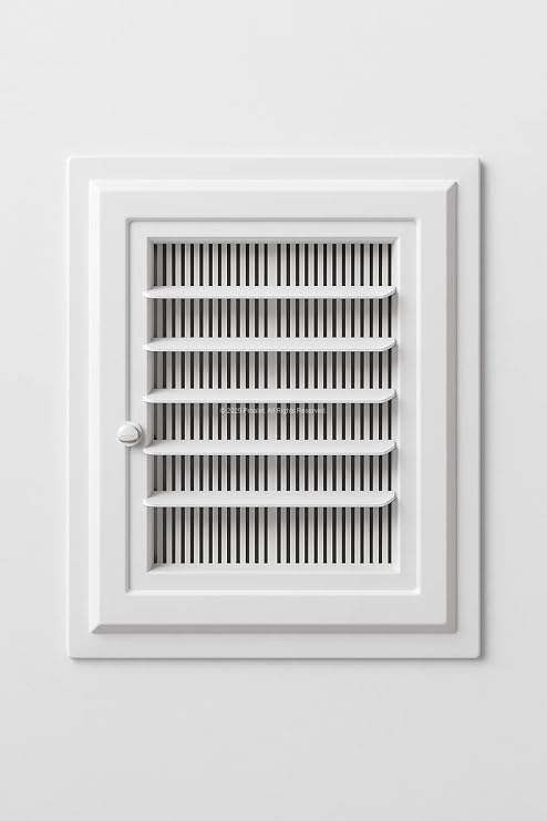 Plastik Banyo Wc Havalandırma Menfezi, Kolay Montajlı, Sinek Böcek Geçirmeyen Yapı, Çift Taraflı Bantla Kullanılabilir, Buhar ve Nem Önleyici, Panjur Sistemli, Estetik Tasarım (35X45 CM)