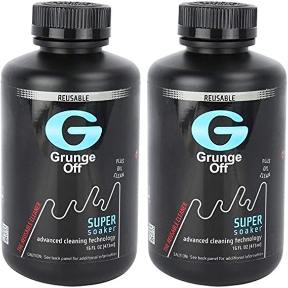 Grunge Off Super Soaker Glass Pipe Cleaner, 16 Ounce (2 Pack)