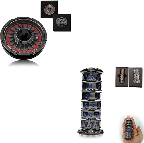 G20+Dragonstone Keep Roulette Dice Spinner for DND Dice Set, Dragon Metallic D&D Dice with Gift Case for DND Game