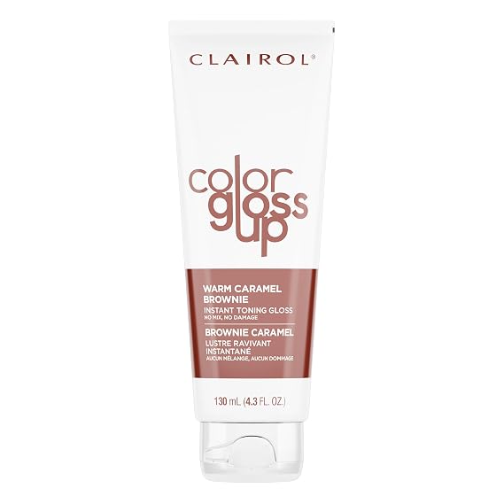 Clairol Color Gloss Up Temporary Hair Dye, Warm Caramel Brownie Hair Color, Pack of 1