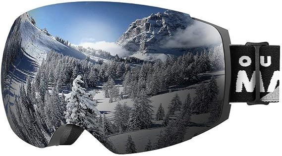 OutdoorMaster Ski Goggles PRO, OTG Snow Goggles with Interchangeable Lens