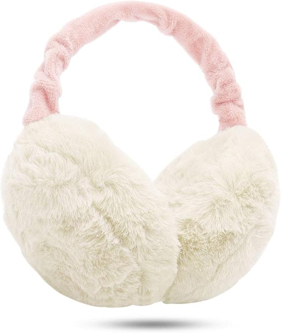 Ear Muffs Women - 1/2 Piece Winter Earmuffs Adjustable Faux Fur Ear Warmer Soft Warm Windproof Plush Earmuffs Foldable For Men/Girl Thanksgiving