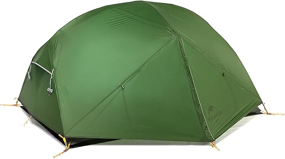 Naturehike Mongar Ultralight 2 Person Tent 210T Silicone Double Camping Tent (210T Forest Green)