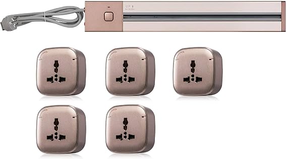 MQL-HDX Power Track Socket, 60/80/100Cm Track, Left and Right Optional, Removable Universal Plug Adapter without Slotting,C-left-60cm
