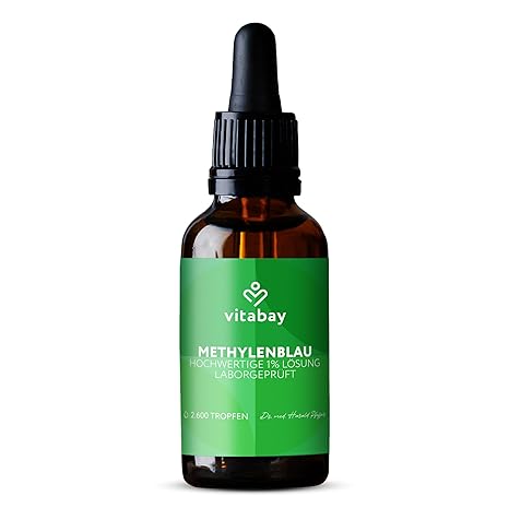 Vitabay Methylene Blue 1% Solution - 100ml - 99.8% Purity - Methylene Blue