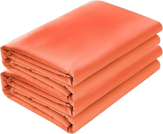 Cotton 5Pcs Split Cal-King Bed Sheets Set 800 Thread Count Luxurious Quality Adjustable Bed Sheet Set Sateen Weave Fits Mattress Upto 20''Deep Pocket Split Cal-King/Coral Bedding Set