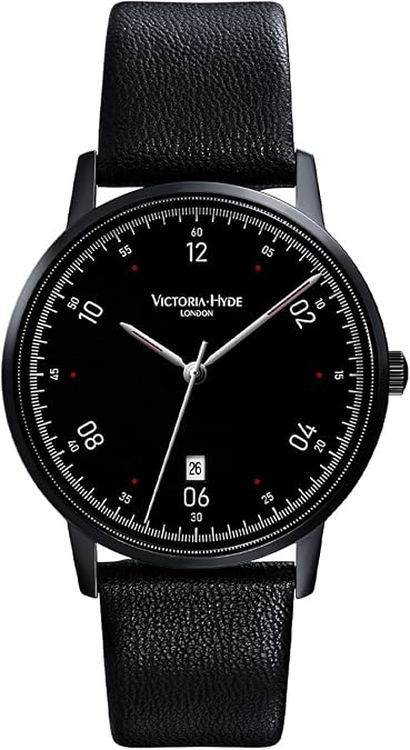 VICTORIA HYDE Men's Weekender Watch, Expedition Field Watches for Men (Black)