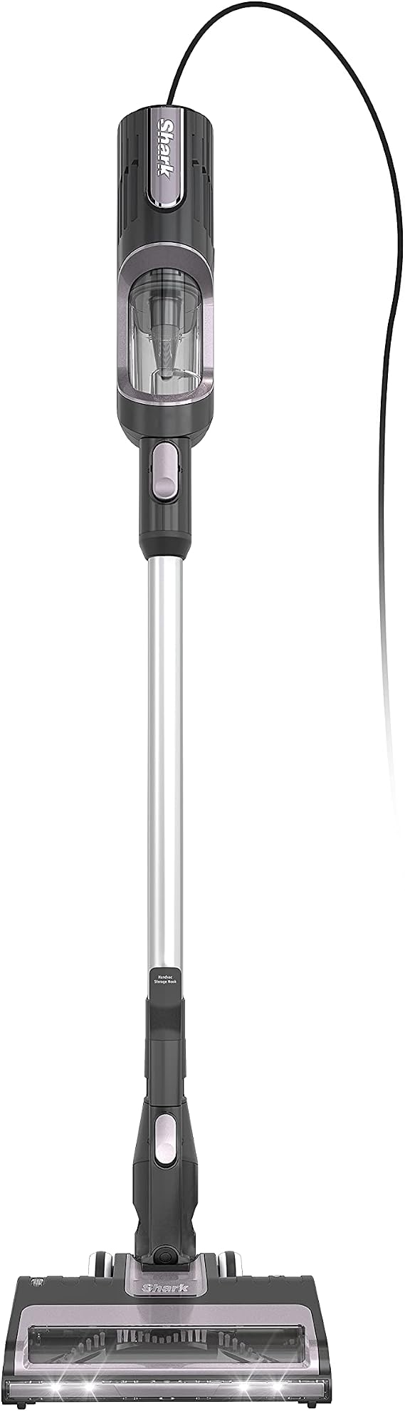 Shark HS152AMZ UltraLight Pet Plus Corded Stick Vacuum, with Swivel Steering, LED Headlights, Removable Dust Cup, Precision Hand Vacuum, and 2 Pet Tools, for all Floors, Lavender,Black