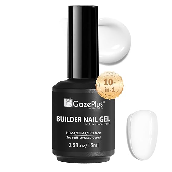 Builder Nail Gel -Extension Gel for Nail Strengthening 15ml White