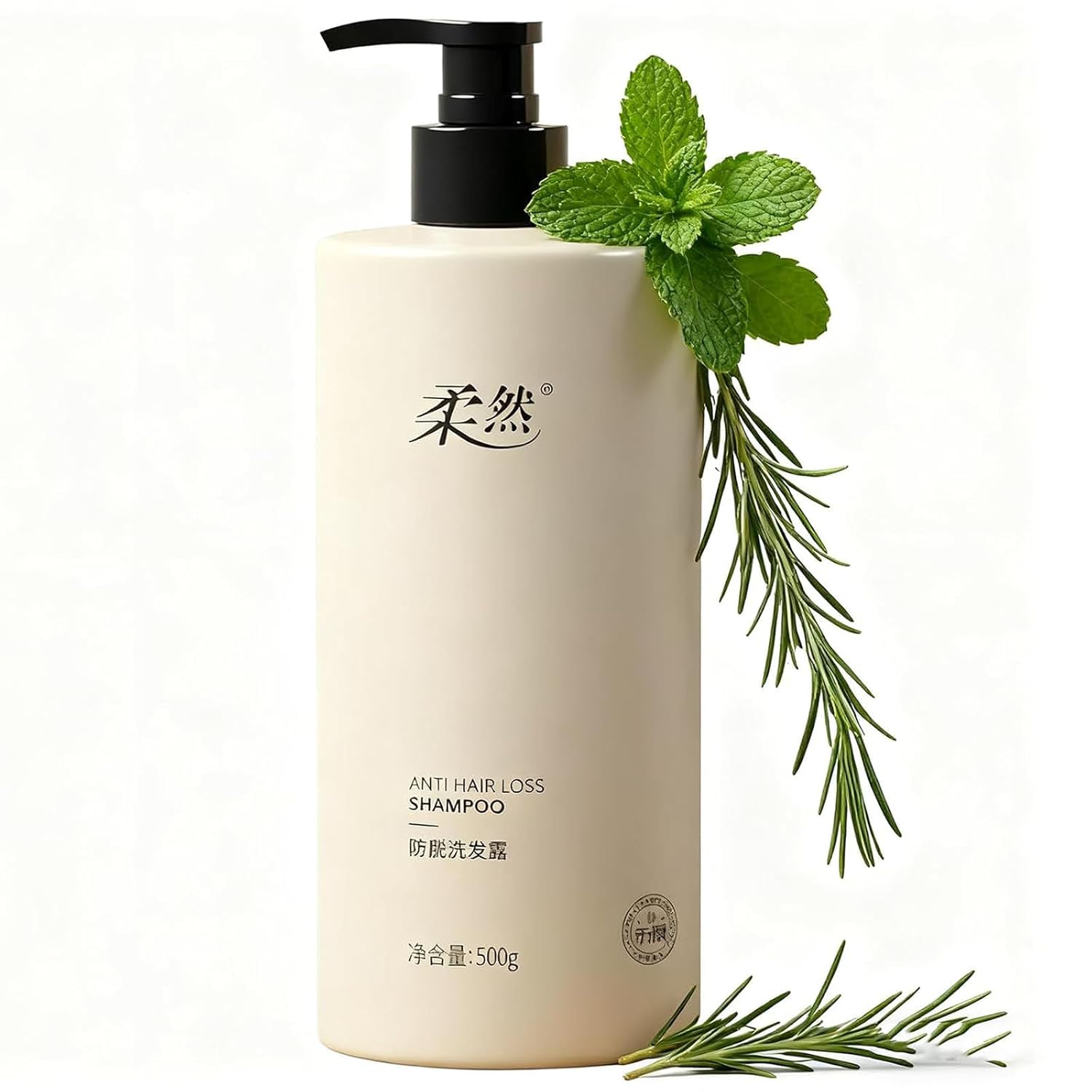 Rouran Shampoo, Rouran Anti Hair Loss Shampoo, Natural Ingredients, Strengthens Roots, Promotes Hair Growth, For All Hair Types 1PCS