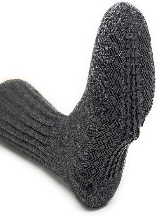 WARRIOR ALPACA SOCKS Extra Wide Loose Top Terry Lined Alpaca Socks Unisex Comfort Band Crew