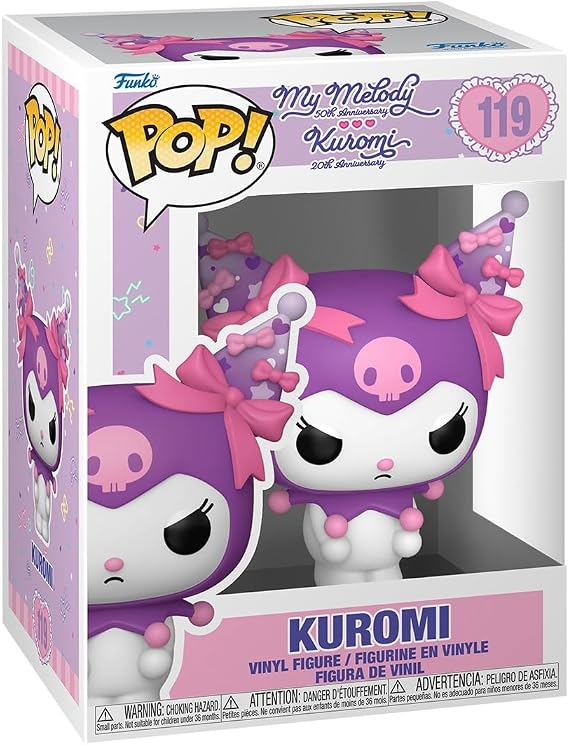Funko Pop! Sanrio: Kuromi 20. Yıl Dönümü ve Melodim 50. Yıl Dönümü - Kuromi - Hello Kitty - Koleksiyon Vinil Figür - Hediye Fikri - Resmi Ürün - Çocuklar ve Yetişkinler için Oyuncaklar - Sanrio