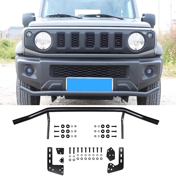 Steel Front Bumper Bar Anti-collision Protect fits for Suzuki Jimny JB74 2019-2023 2024 (Front)