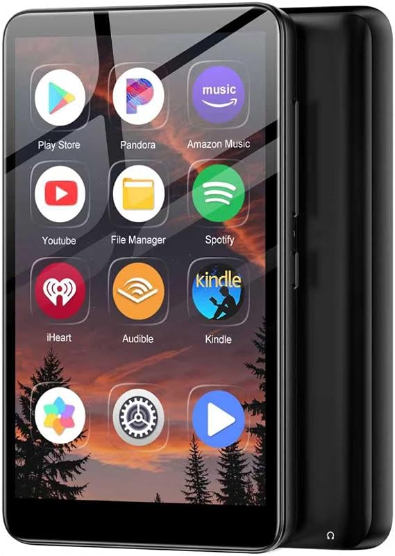 160GB MP3 Player mit Bluetooth und WiFi MP3 Player Spotify Android 13 402 Zoll 1080P Touchscreen MP4 Player tragbarer Musikplayer Audible Amazon Music Player Store erweiterbar auf bis zu 1TB