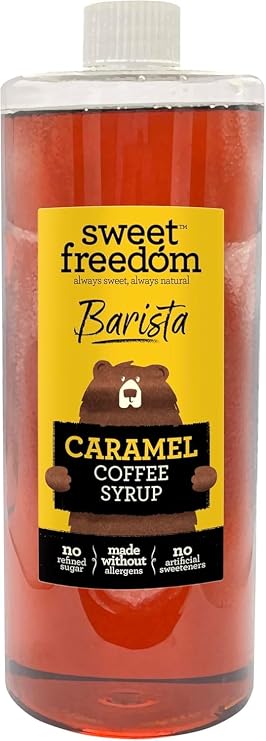 Sweet Freedom Caramel Coffee Syrup - 1 litre (Pack of 1)