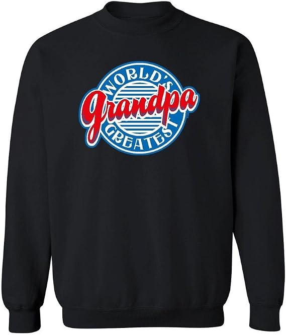 P&B World's Greatest Grandpa Funny Crewneck Sweatshirt