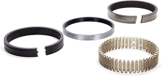 Hastings Piston Rings, 4.030 in Bore, 5/64 x 5/64 x 3/16 in Thick, Standard Tension, Moly, 8 Cylinder, Kit