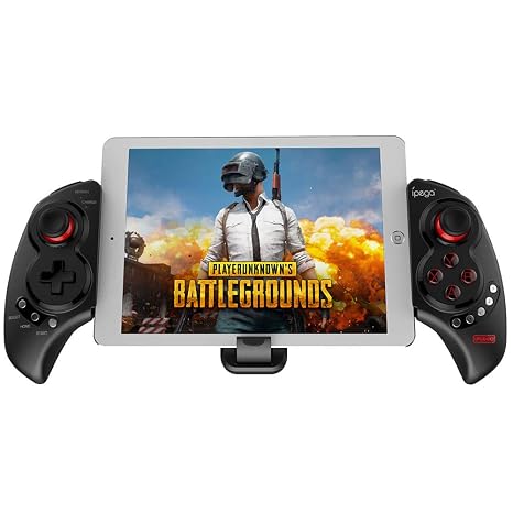 ipega PG-9023S Mobile Game Controller, Wireless 4.0 Gamepad PUBG Trigger Mobile Phone Telescopic Controller Joy Stick for iPhone Compatible with 5-10" iOS(iOS 11-13.3)/Android Phone PC Tablet TV Box