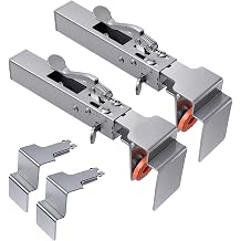 2 Pack Adjustable Drawer Fixing Clamp, Drawer Front Installation Clamps, Universal Cabinet Installation Clamps, Stainless Steel Adjustable Drawers Fixing Clips for Installing Cabinets