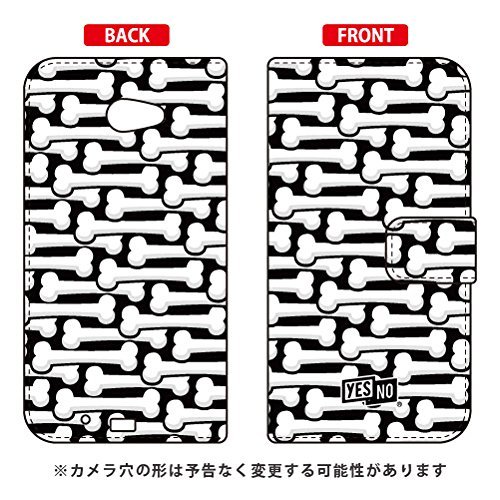 YESNO Notebook Type Smartphone Case Bone White  for ARROWS M01Ion Mobile Rakuten Mobile MFJM01-IJTC-401-N264