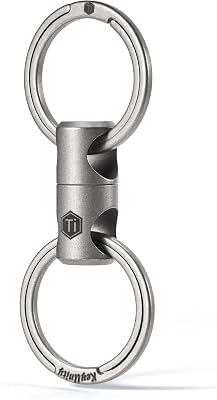 KeyUnity Titanium Swivel Key Ring Keychain Connector