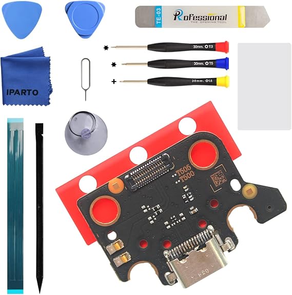 Charging Port Replacement for Samsung Galaxy Tab A7 10.4" (2020) T500 T505 T505N Charging Port Replacement Kit for Galaxy Tab A7 (Not for 8.7" Tab A7 Lite) USB Flex Dock Connector Replacement