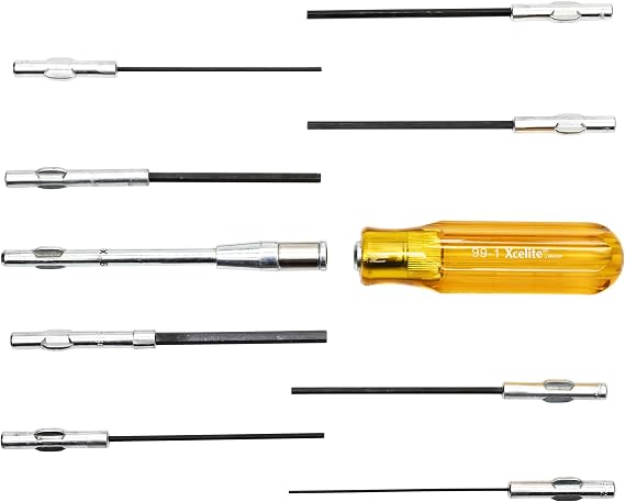 Weller Xcelite 11 Pieces Allen Hex Socket Type Screwdriver Set - Inch Sizes | 99PS40N
