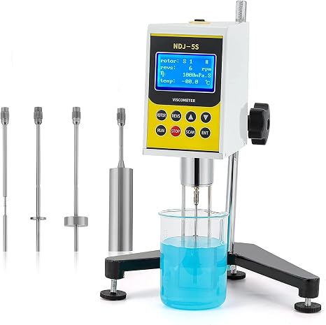 CGOLDENWALL NDJ-5S Rotary Visometer Digital Rotational Viscosity Meter Lab Viscometers 110-240V 10-100,000mPa.s Accuracy:3.0% (Old or New Panel)