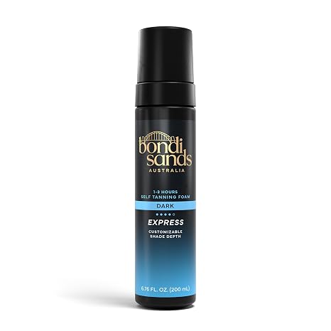 Bondi Sands Express Self Tanning Foam, 6.76 Fl Oz | Lightweight, Fragrance Free Self-Tanner for an Even, Streak-Free Tan, Vegan, Cruelty-Free