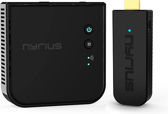 Aries Pro Wireless HDMI Transmitter and Receiver to Stream HD 1080p 3D Video from Laptop, PC, Cable, Netflix, YouTube, PS4, Drones, Pro Camera, to HDTV/Projector/Monitor (NPCS600)