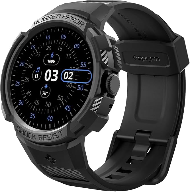 Spigen for Google Pixel Watch 5/4/3/2/1 45/41mm Band with Case