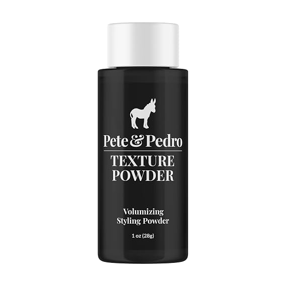 Pete & Pedro Texture & Volumizing Hair Styling Powder, Matte Finish, 1 oz | Texturizing Hair Styling Powder Adds Instant Volume, Root Lifting, Matte Finish, Texture, Restyleable Hold For Men & Women