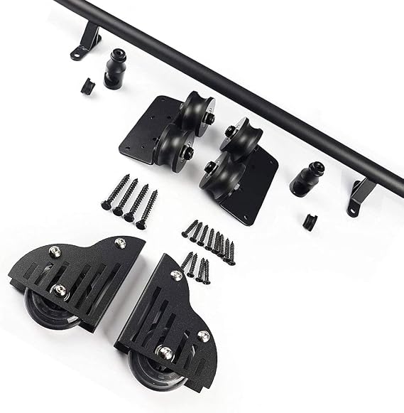 Library Rolling Ladder Mounting Kit 3.3ft- 20ft Rolling Ladder Hardware Library Sliding Ladder Hardware Kit(No Ladder) Round Tube Mobile Ladder Tracks Kit (Size : 3.3ft/100cm Track Kit)