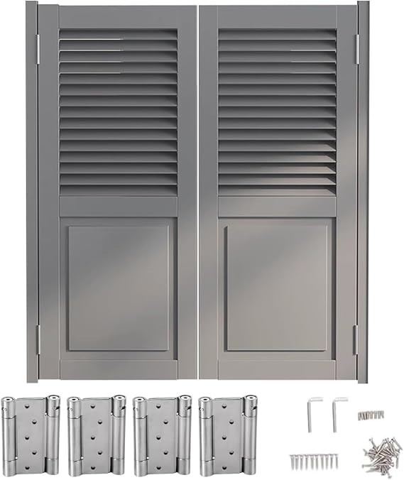 Swing Door-Double Saloon Swinging Doors Cafe Doors Cafe Saloon Wooden Saloon Doors 36 39 48 51in Wide Two-Way Open Bar Kitchen Partition Door Saloon Half Door for Hallw