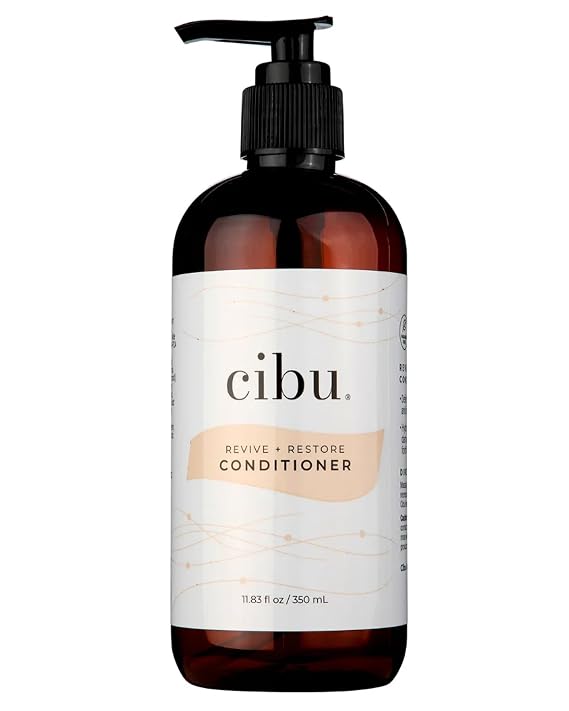 Cibu Revive + Restore Conditioner, 33.8 oz - Designed for Dry, Damaged Hair - Helps Reduce Frizz and Enhance Smoothness - Formulated with Vitamin E, Linoleic Acid, Oleic Acid