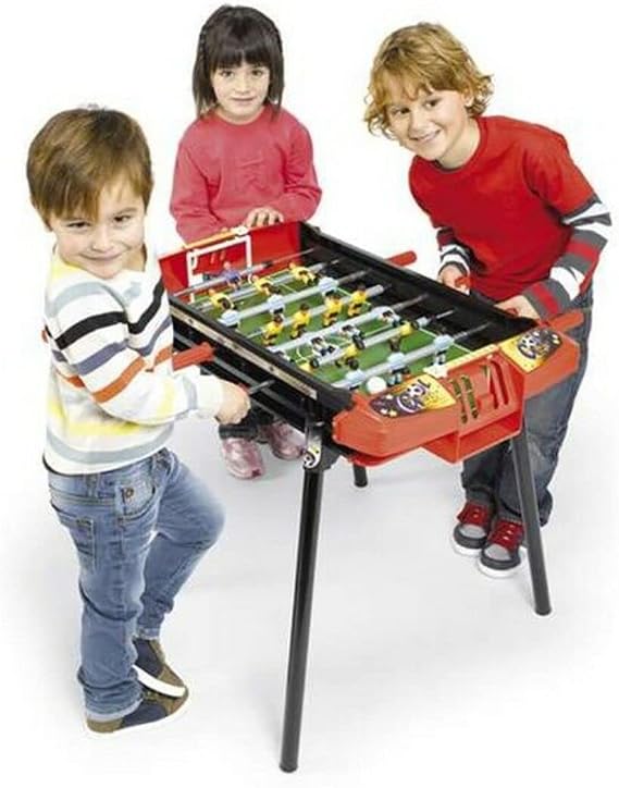 Chicos - Children's Table Football Strategic Liga | Children's Table Football with Goal Counter | Interchangeable Players | With Legs From 3 Years Old | Red and Black | 79 x 66 x 68 cm (72302)
